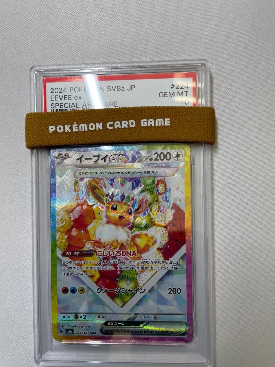 イーブイex SAR [テラスタルフェスex] SV8a 224/187 (PSA10) ポケモン