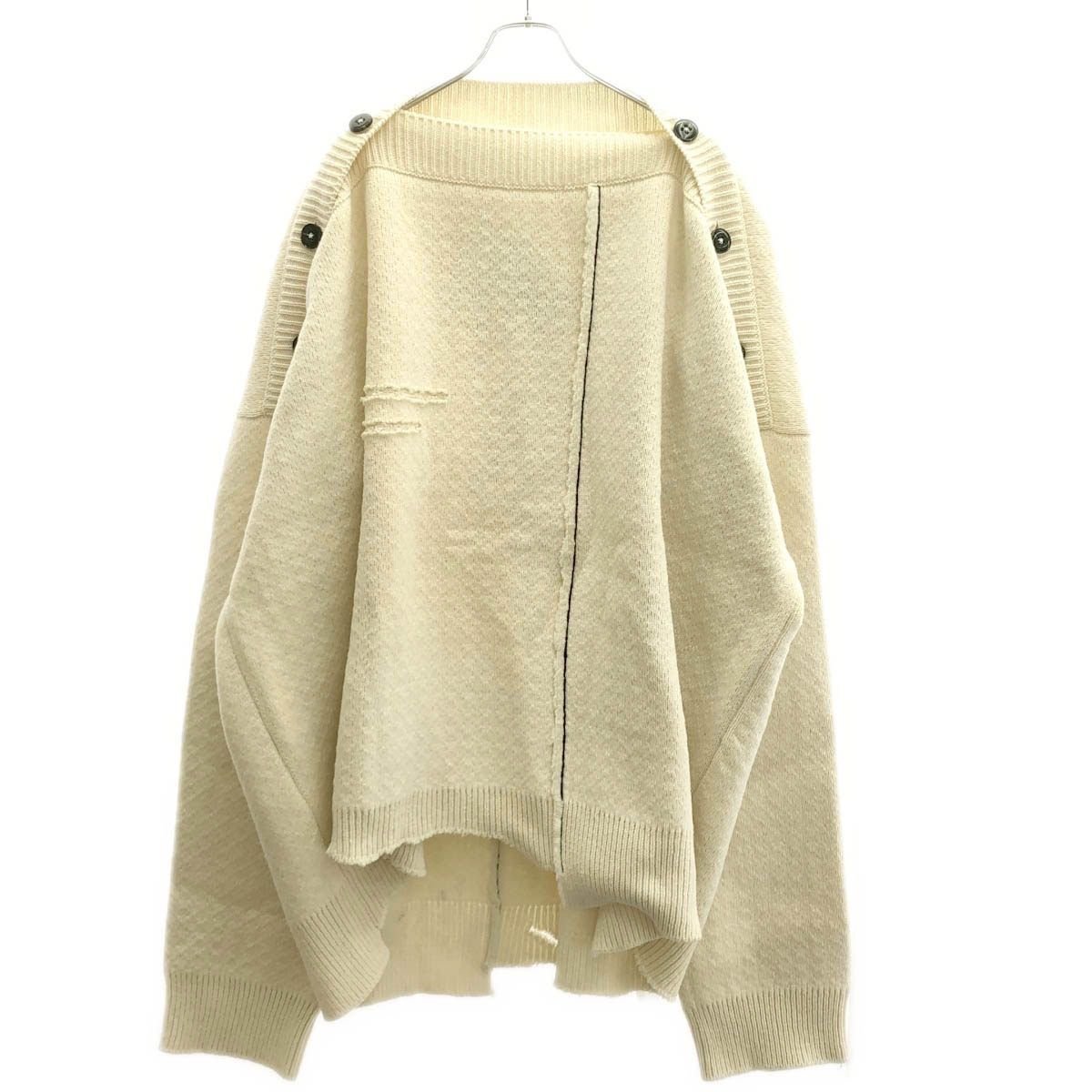RAF SIMONS ラフシモンズ 17SS オーバーサイズニットセーター ホワイト