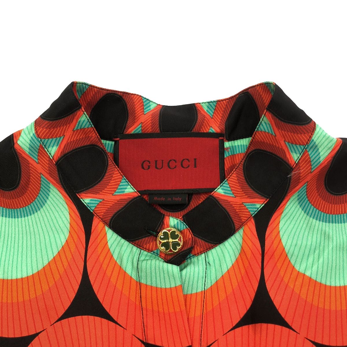 GUCCI グッチ ジオメトリック シルクドレスワンピース 577924 ZAB2H