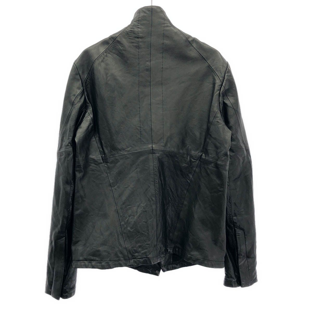 JULIUS ユリウス 16AW カーフスキン スラッシングハイネックレザー
