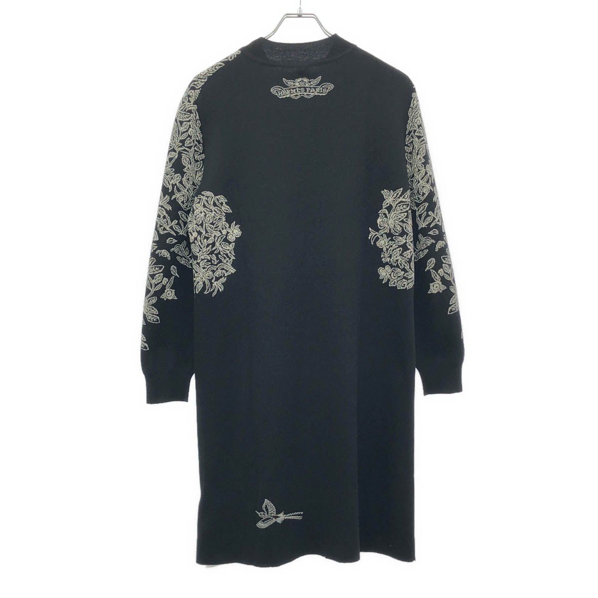 HERMES エルメス JUNGLE LOVE シルク ニットワンピース 40 HERMES エルメス JUNGLE LOVE ジャングルラブ カシミヤシルクニット