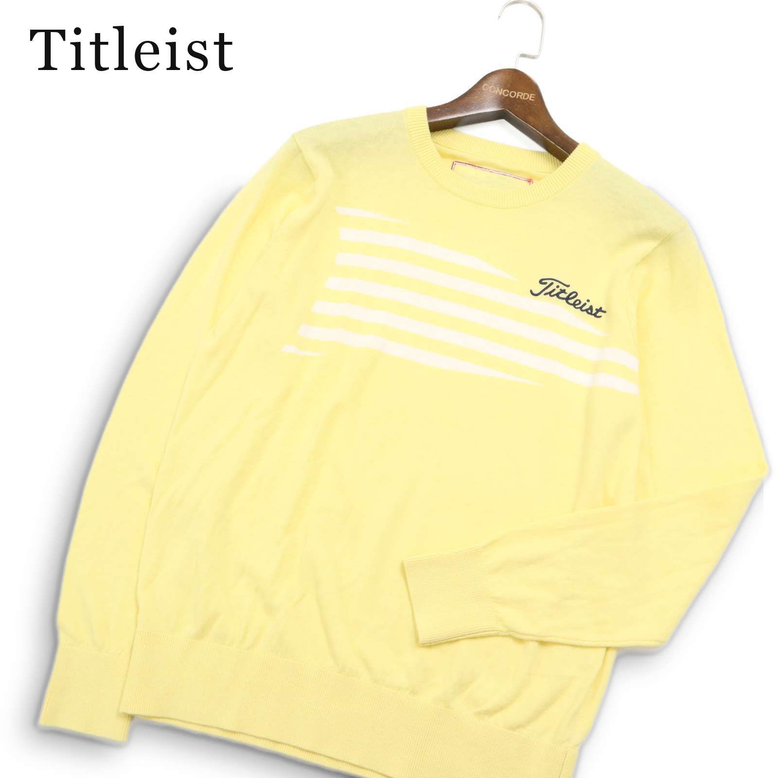 Titleist タイトリスト ゴルフ 秋冬☆ ロゴ刺繍 ボーダー プルオーバー