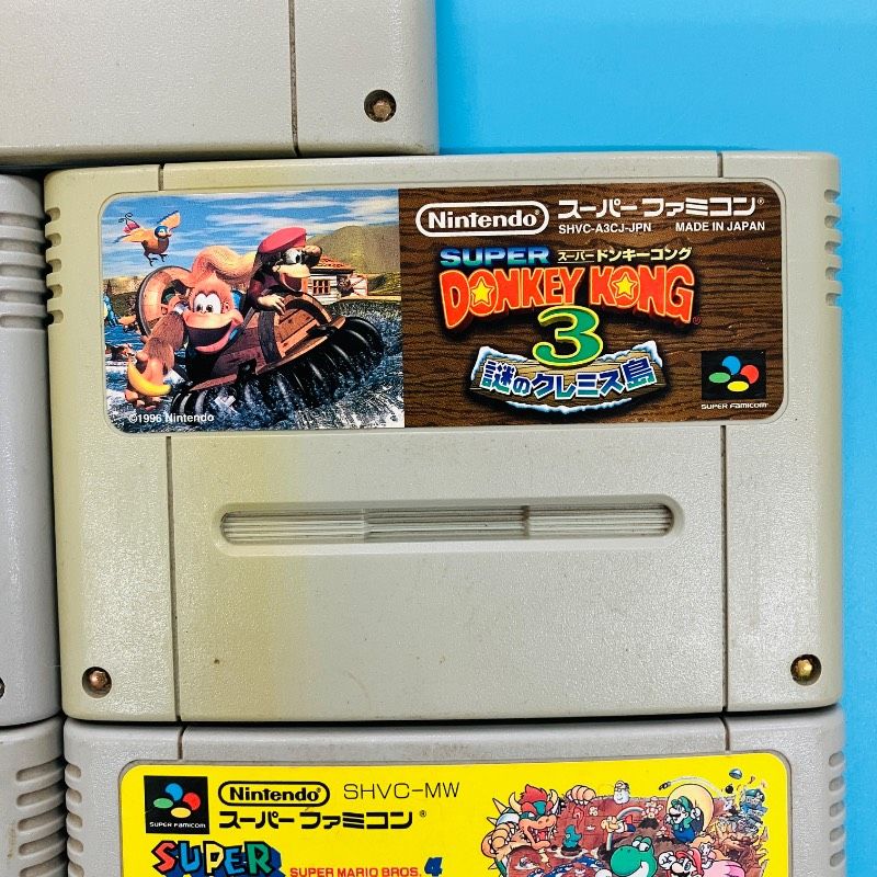 5点セット】スーパーファミコン スーパードンキーコング スーパー