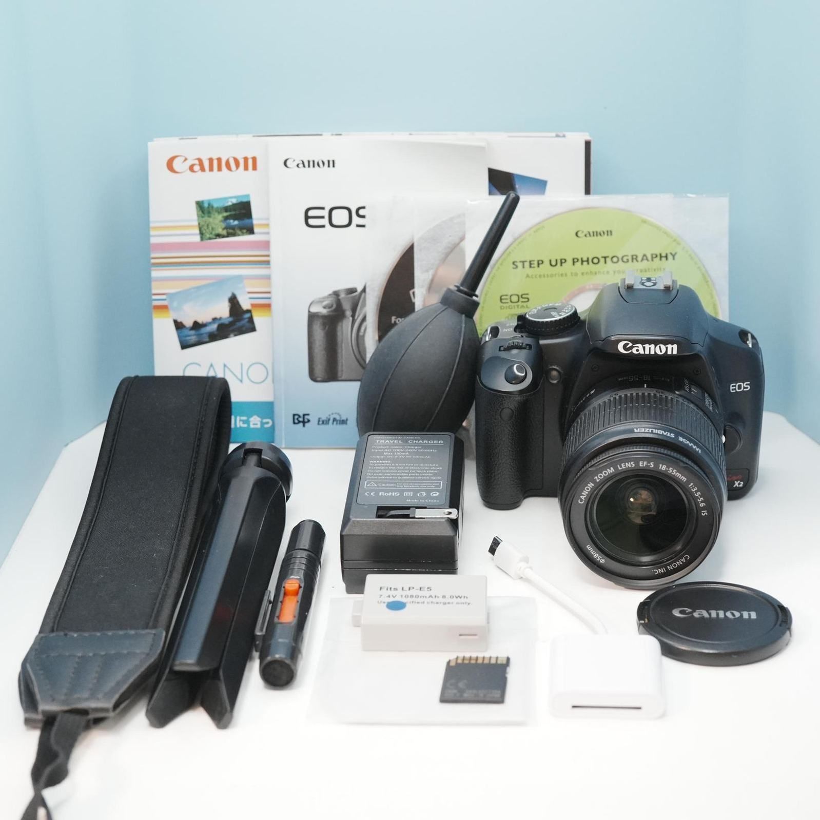 Canon EOS kiss X2 一眼レフ スマホ転送OK フルセット 美品 シロクマ