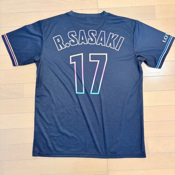 千葉ロッテマリーンズ 佐々木朗希 R.SASAKI 17 Tシャツ Lサイズ