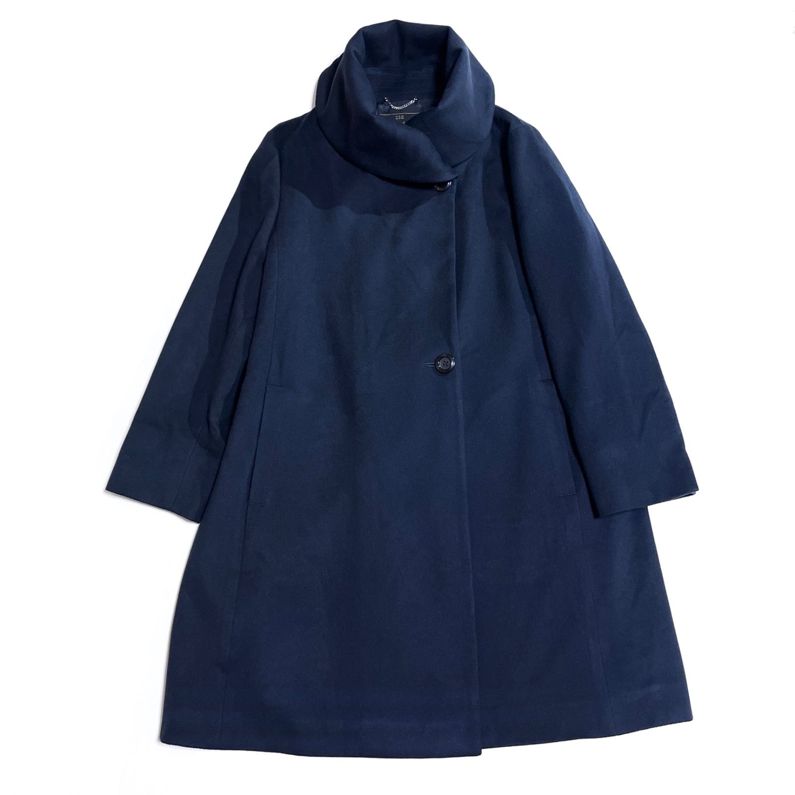 kP15 23区 Loro Piana 大きいサイズ 48 カシミヤ ショールカラーコート