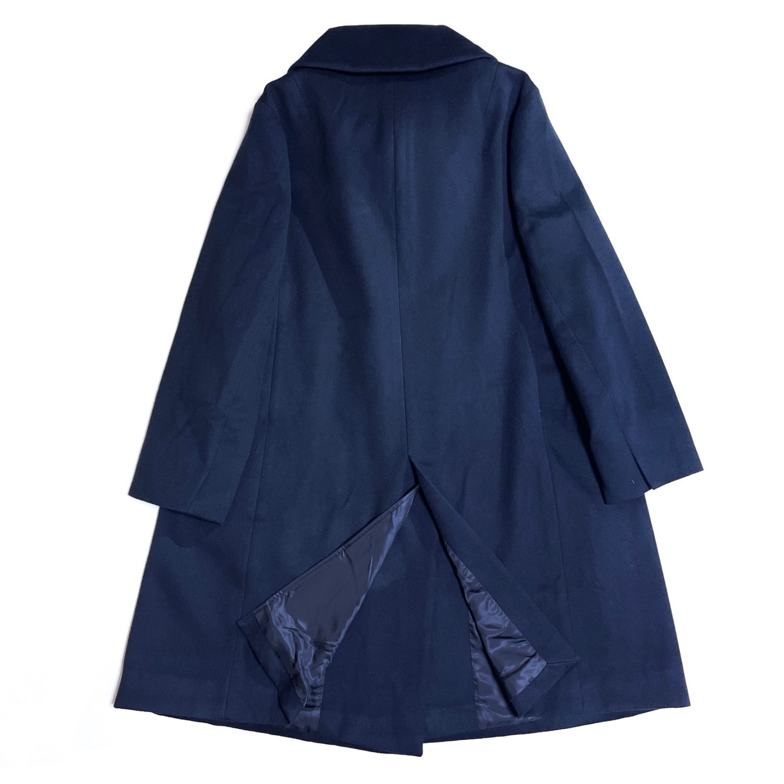 kP15 23区 Loro Piana 大きいサイズ 48 カシミヤ ショールカラーコート