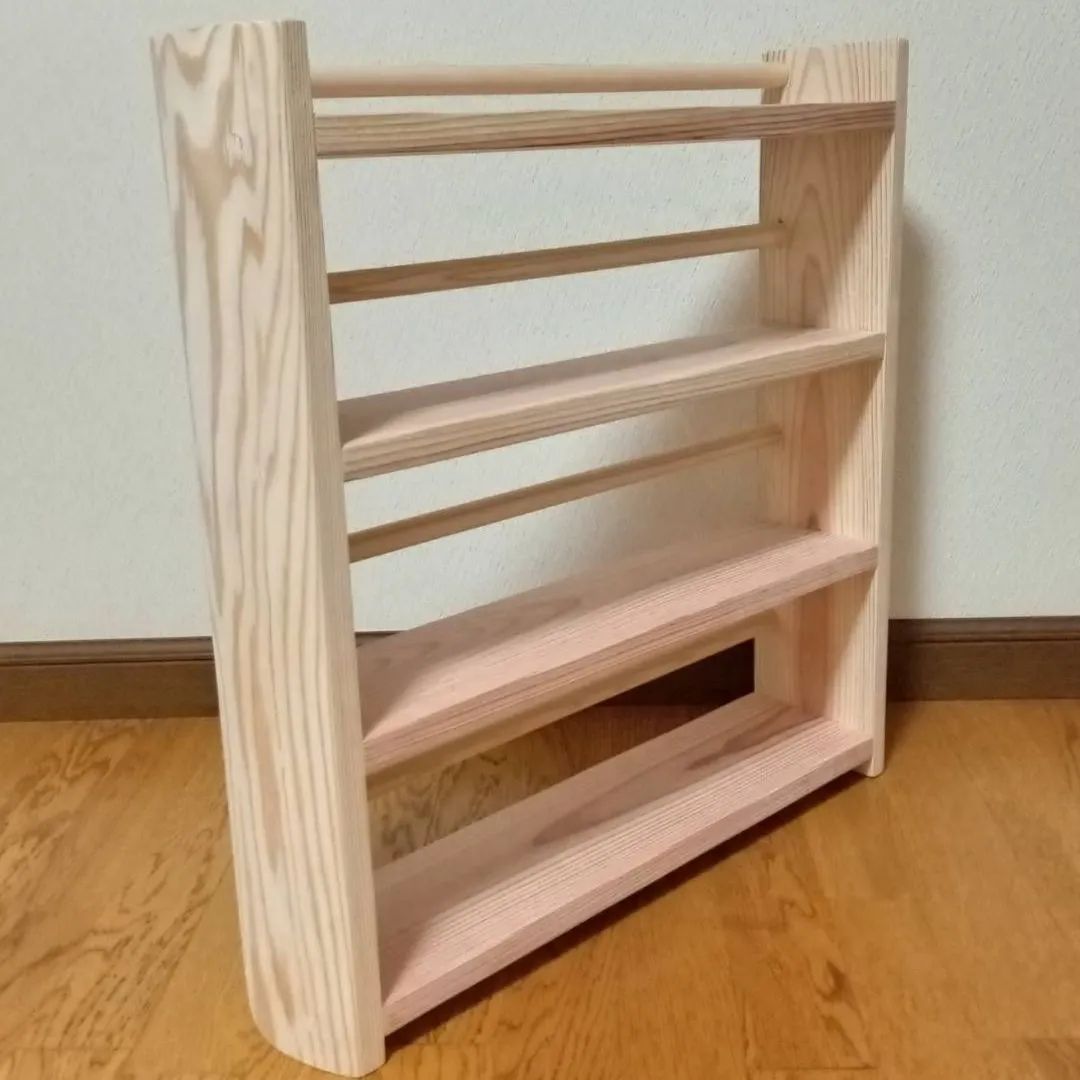 木製シェルフ　飾り棚　ディスプレイ台　マルシェ台