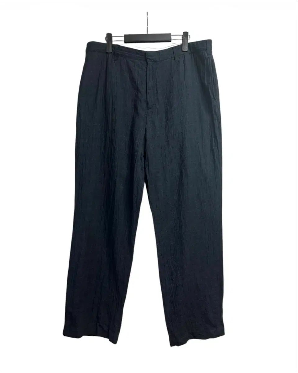 アーケット(ARKET) ネイビー CHECK リネン クリンクル パンツ 54(36)size 6,965円