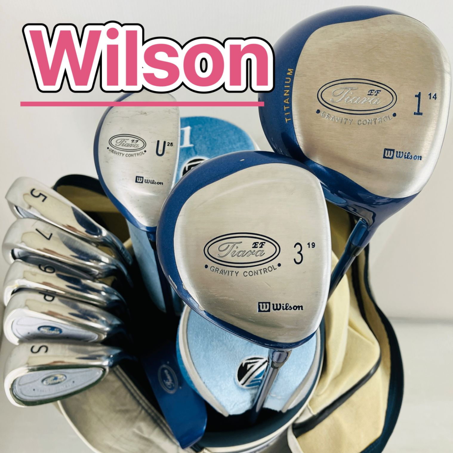 Wilson Tiara ウィルソンティアラ ゴルフクラブ 9本セット レディース Wilson ウィルソン Tiara ティアラ EF ゴルフクラブセット