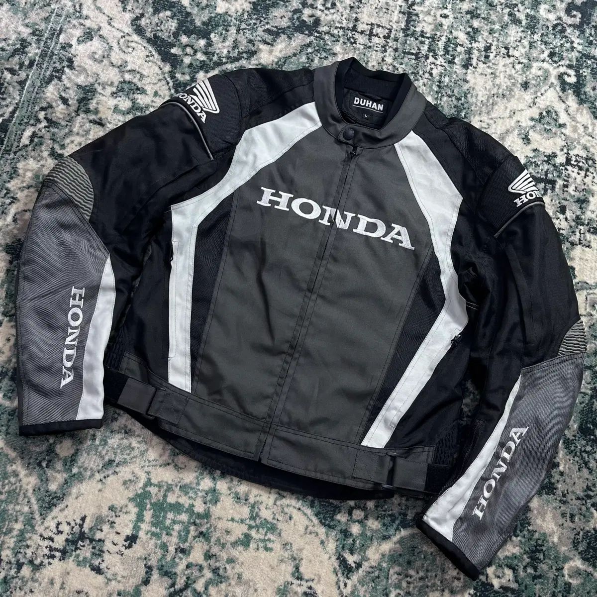 HONDA ホンダ オールドスクール ビックロゴ モーターサイクル レーシング バイカー ジャケット L
