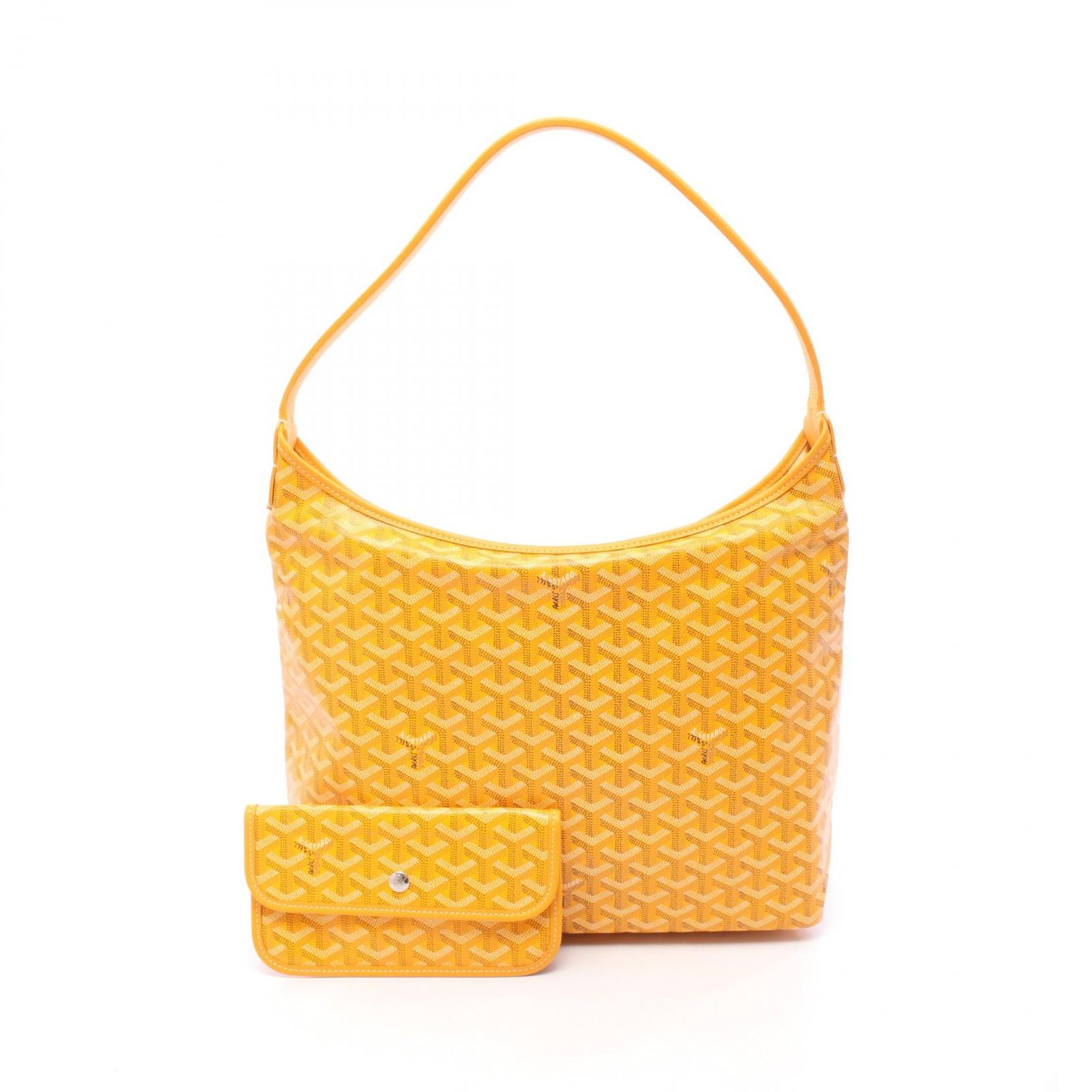 ゴヤール GOYARD ショルダーバッグ ボエム ホーボーバッグ イエロー PVCコーティングキャンバス レザー ボエム ホーボーバッグ レディース 未使用