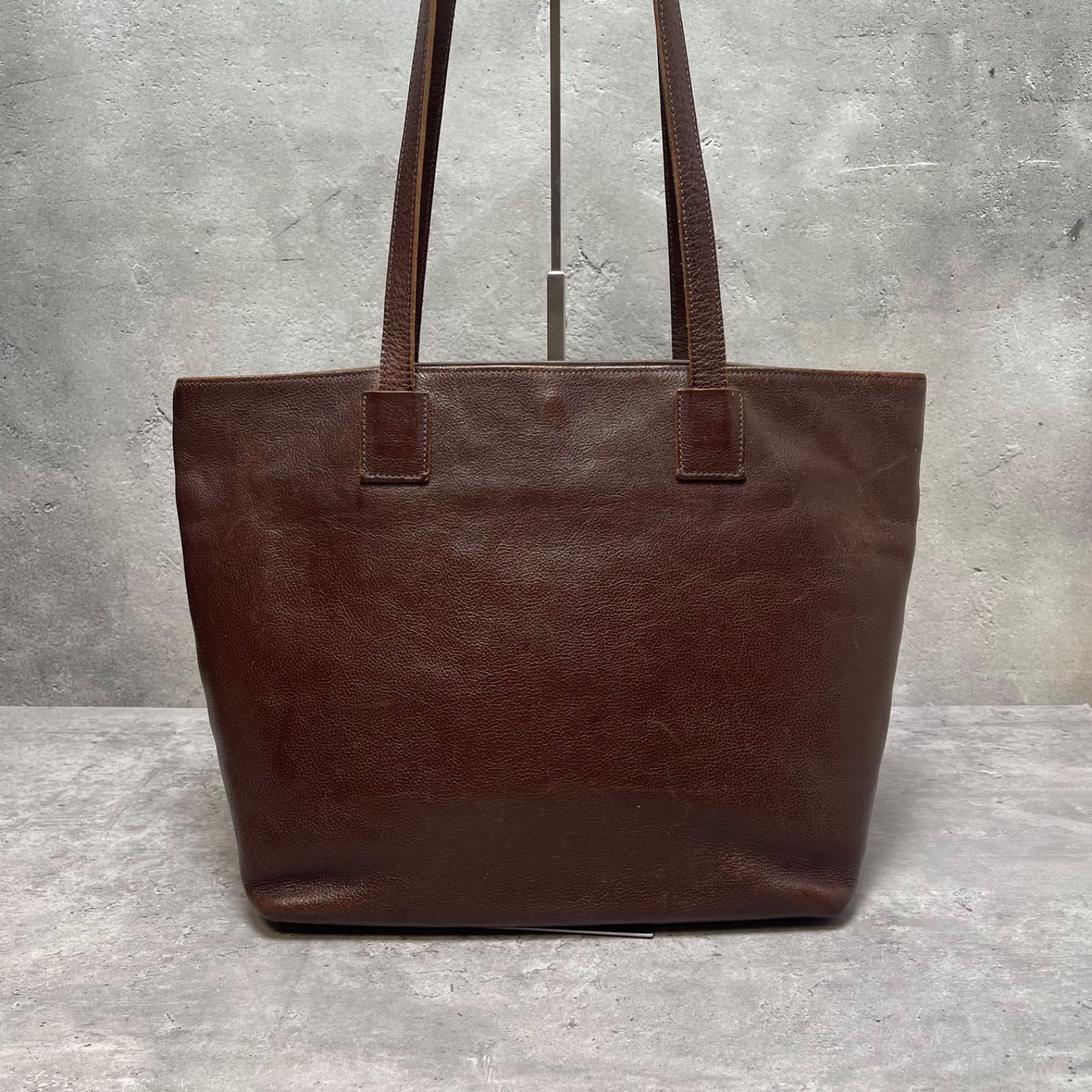 IL BISONTE イルビゾンテ 本革 レザー トートバッグ ブラウン 大容量