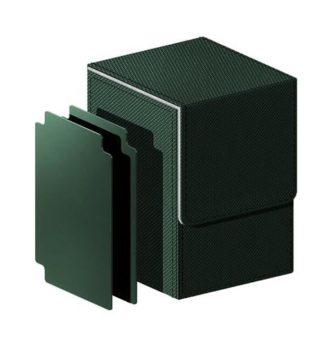 Venssu デッキケース トレカケース 縦入れ マグネット PU レザー 100枚