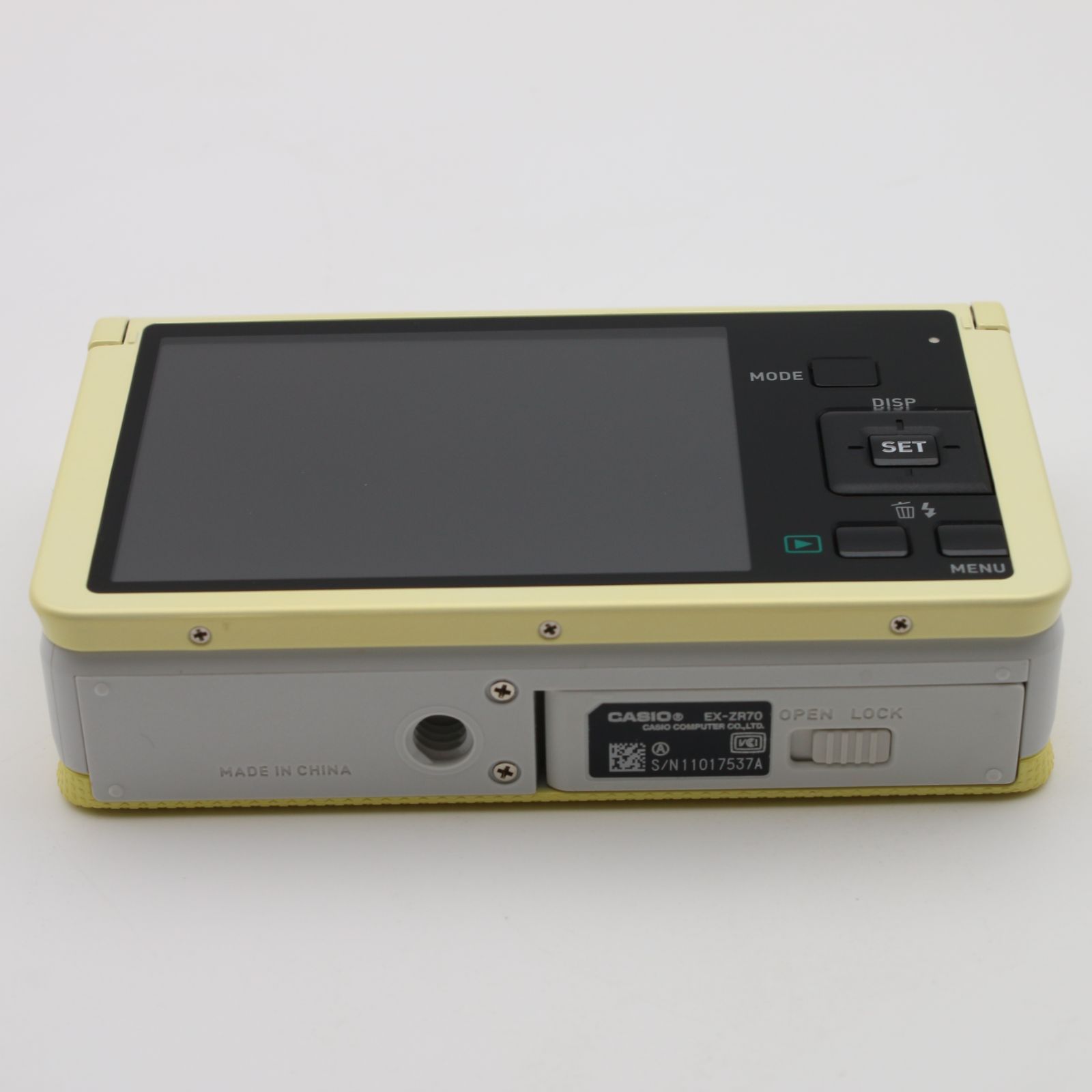 美品】 CASIO EXILIM EX-ZR70 イエロー デジタルカメラ 自分撮りチルト
