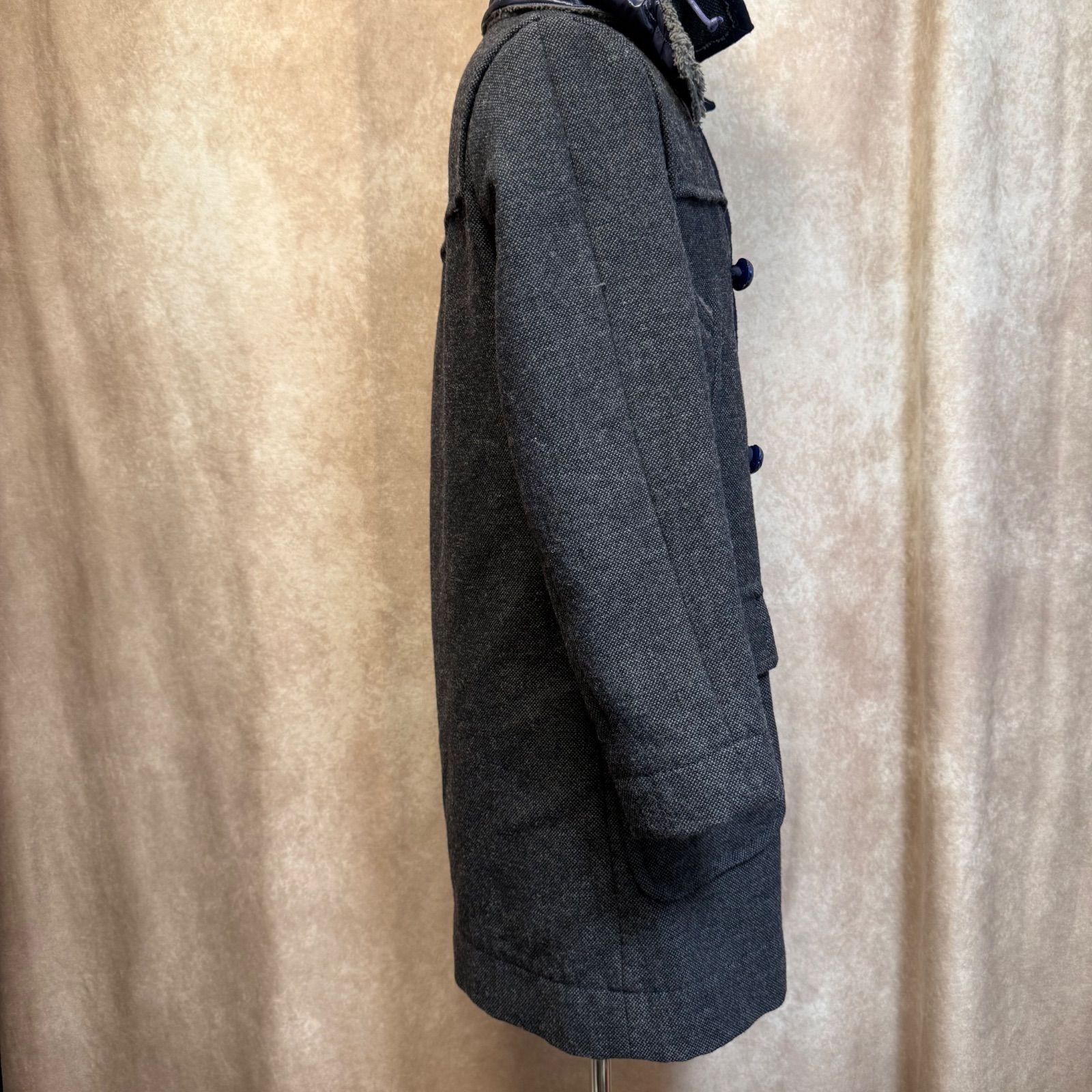 sacai サカイ フード付き ボアダッフル ピーコート ネイビー サイズ1 S