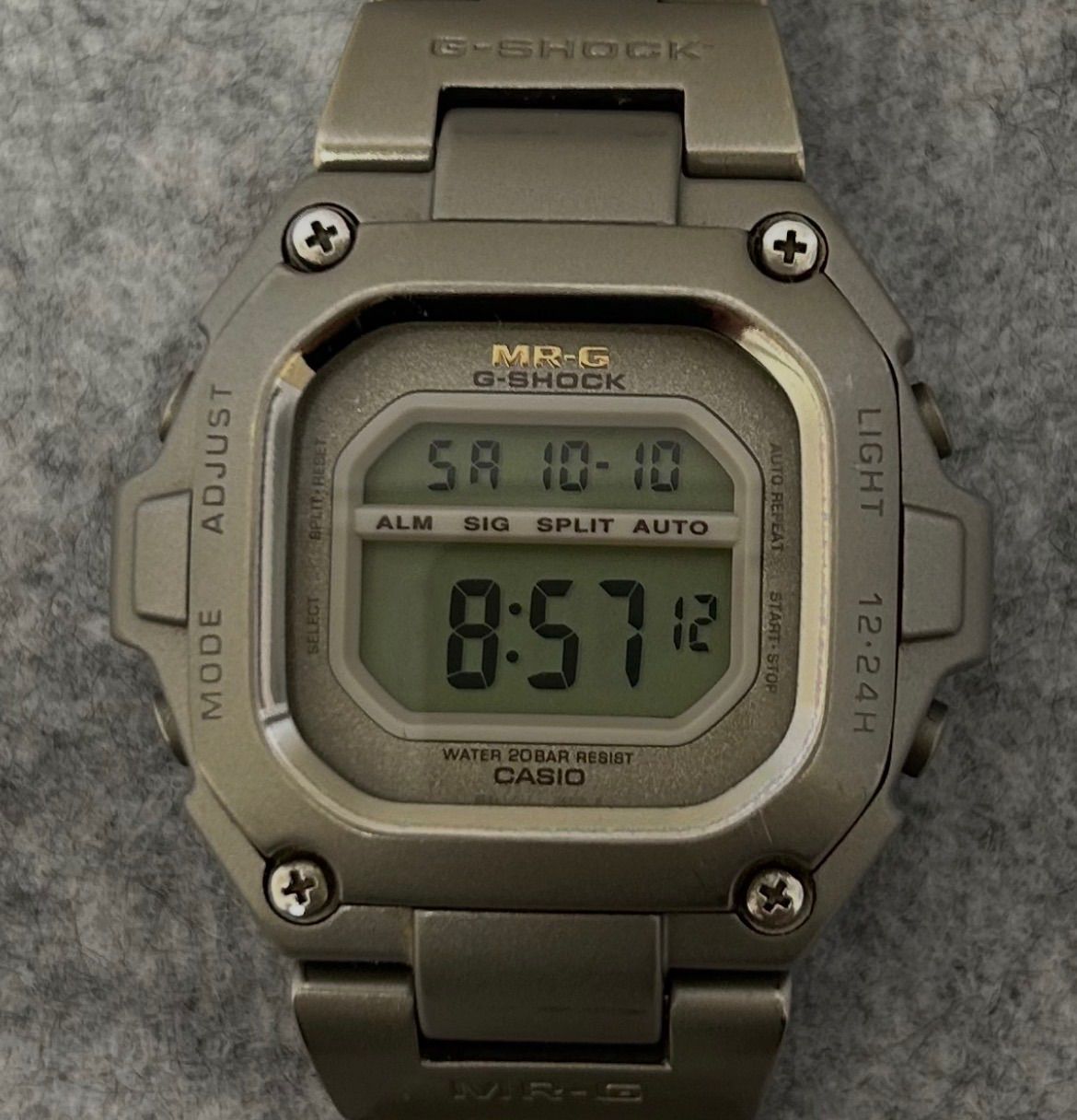 G-SHOCK MRG-110T ジーショック フルチタン 初代 角形 デチタンバンド