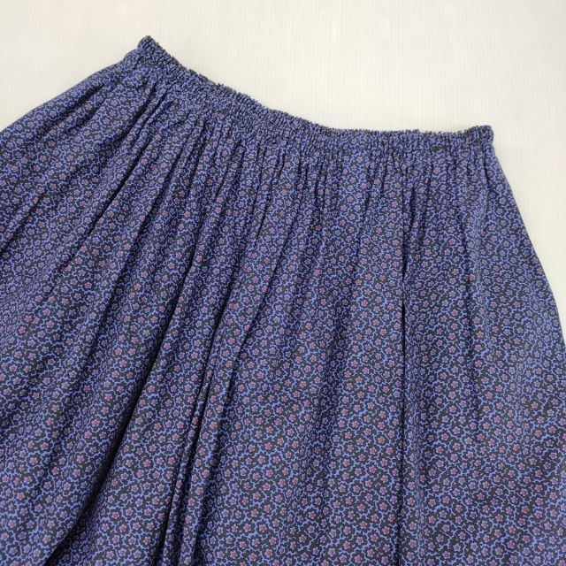 homspun 212-4494 コットン 小花プリント ギャザースカート M ロング