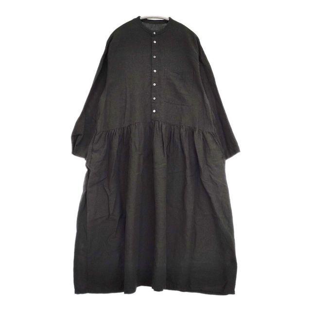nest Robe リネン近江晒切替シャツワンピース 01214-1145 プルオーバー
