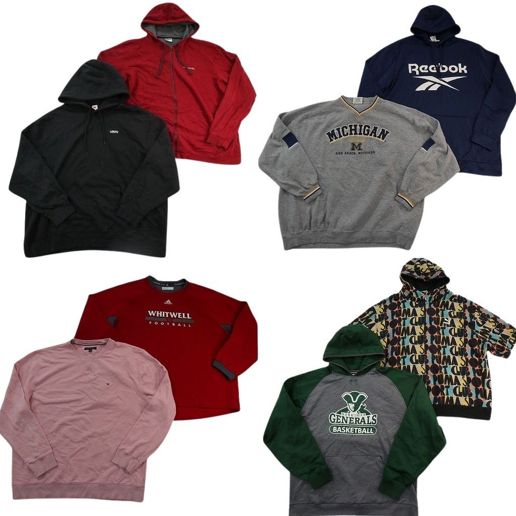 古着卸 まとめ売り ブランド スウェット 8枚セット ( メンズ 2XL