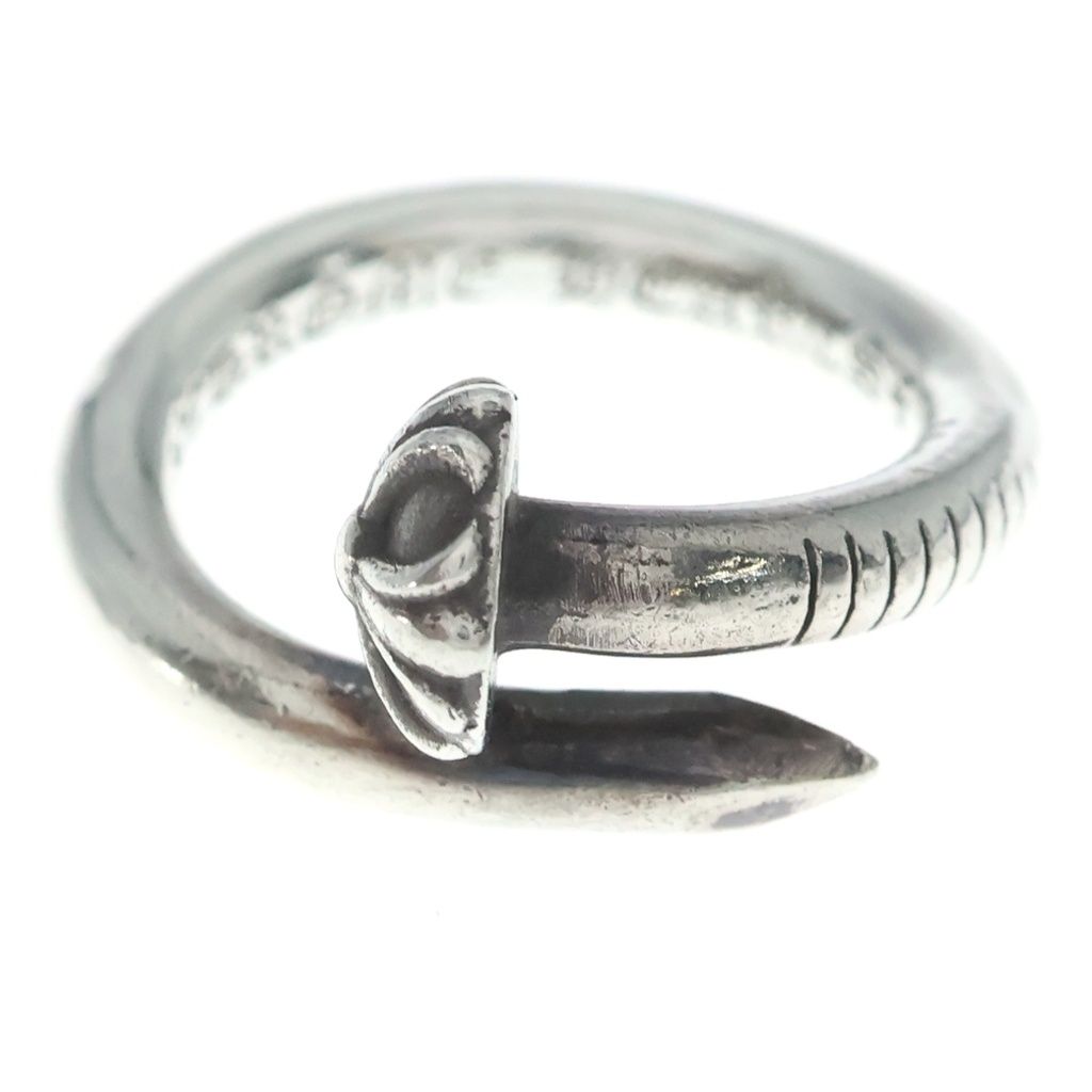 CHROME HEARTS (クロムハーツ) NAIL CRSBALL ネイル クロスボール リング シルバー BCA349