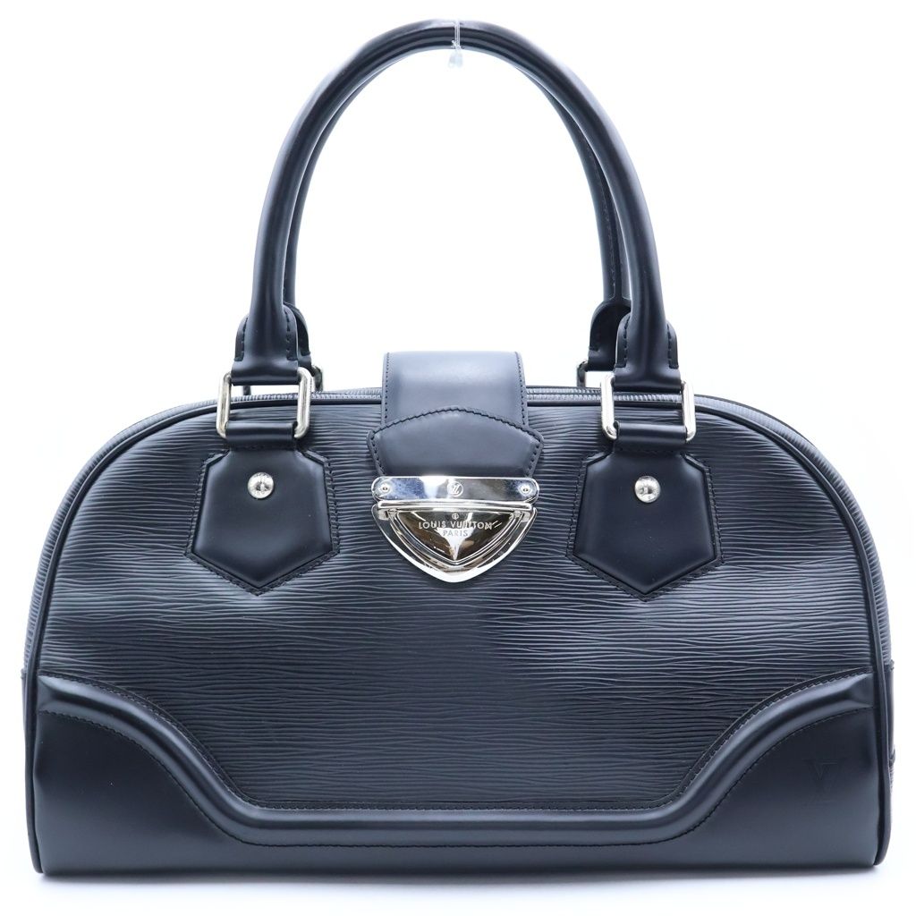 LOUIS VUITTON (ルイヴィトン) エピ ボーリングモンテーニュGM ハンドバッグ レザー ブラック M59312 TH1148 クロ、カデナ、鍵×2