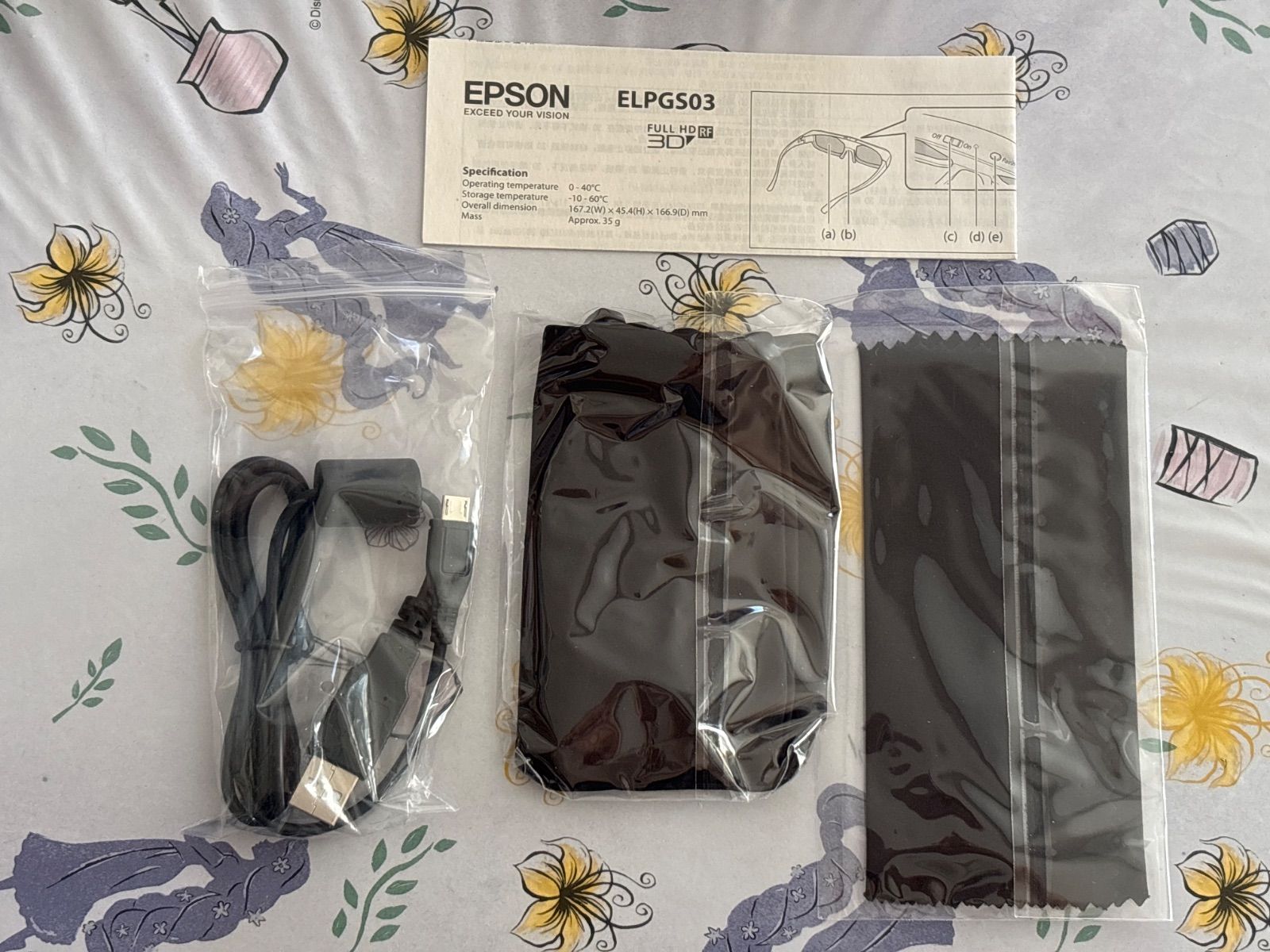 EPSON ELPG03 3D Glasses 3Dメガネ【中古・未使用品】 - メルカリ