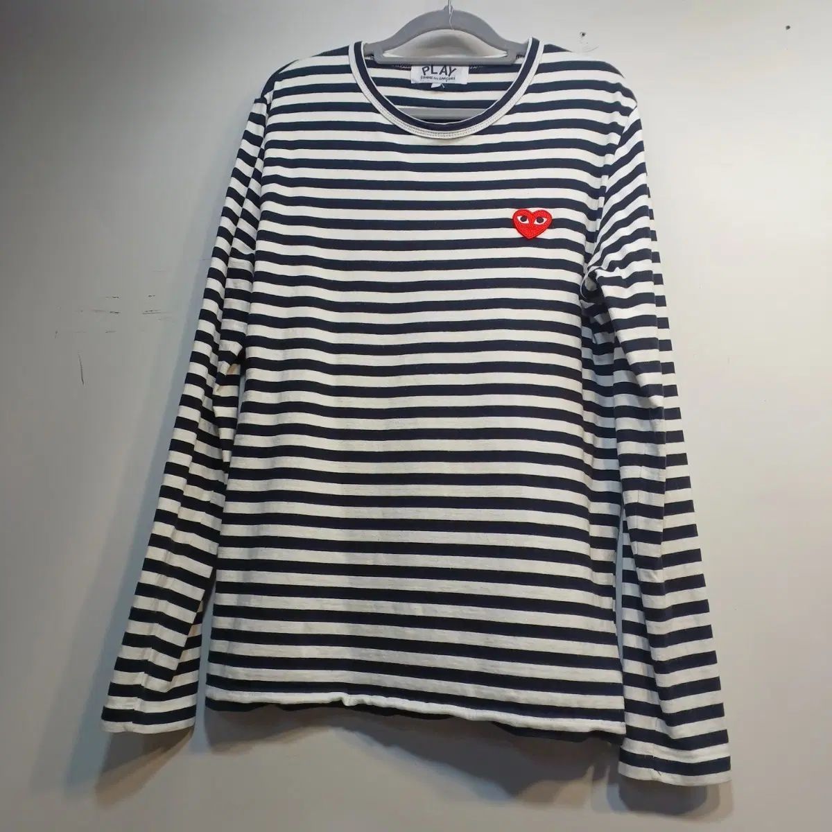 COMME des GARCONS コム・デ・ギャルソン PLAY プレイ ボーダー柄 長袖Tシャツ サイズ95 春 秋 610092