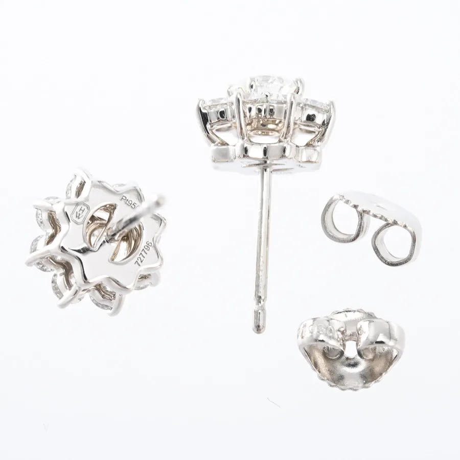 HARRY WINSTON ハリーウィンストン ピアス サンフラワー EADPPO003SF