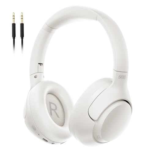 QCY H3 ワイヤレスヘッドホン ノイズキャンセリング LDAC対応 Hi-Res認証(AUX接続時) 有線無線両用 Bluetooth 5.3 43dBまでノイズ低減 40mm大口径ドライバー 最大60時間再生 マルチポイント接続 低遅延 6575295c 10,500円