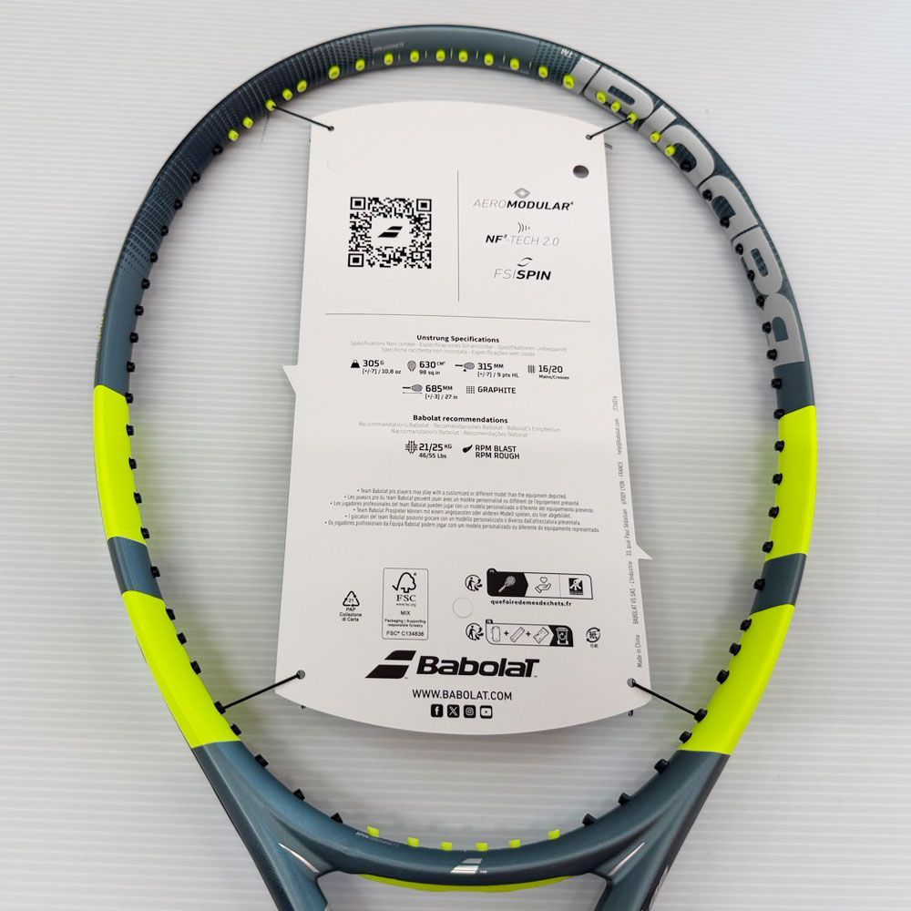 新品・未使用・訳アリ】バボラ(Babolat) 2026 ピュアアエロ98 305g G2