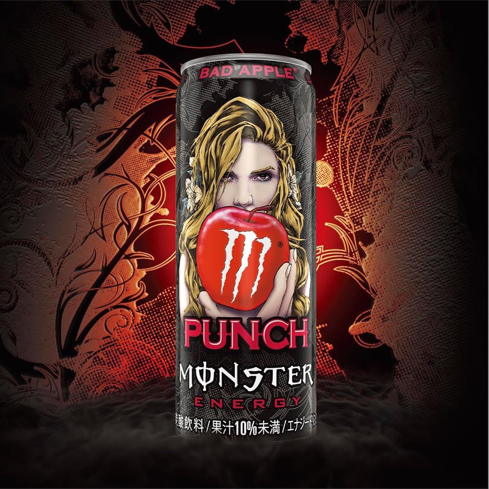 処分特価】 モンスター バッドアップル 355ml ×24本 エナジードリンク