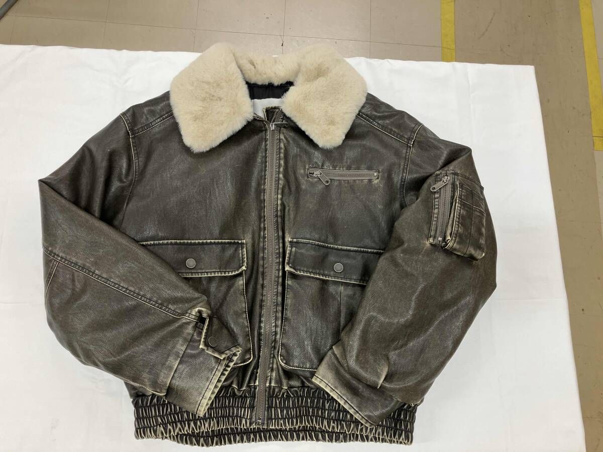 SLY ブルゾン VINTAGE フェイクレザー F