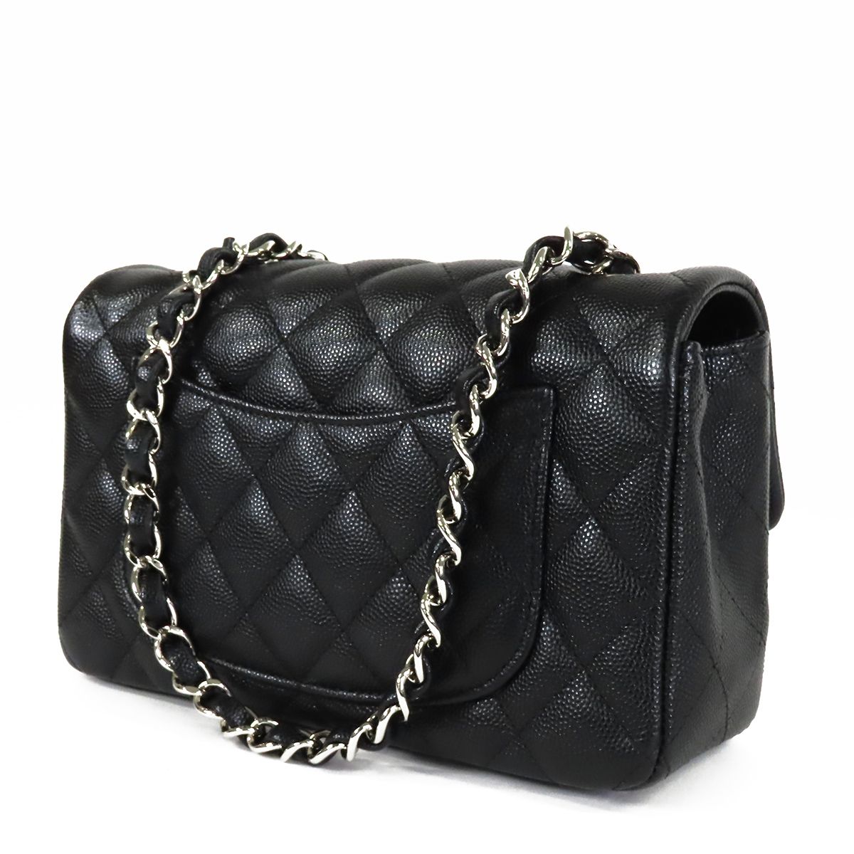 シャネル CHANEL ミニ クラシック ハンドバッグ A69900 ブラック SV