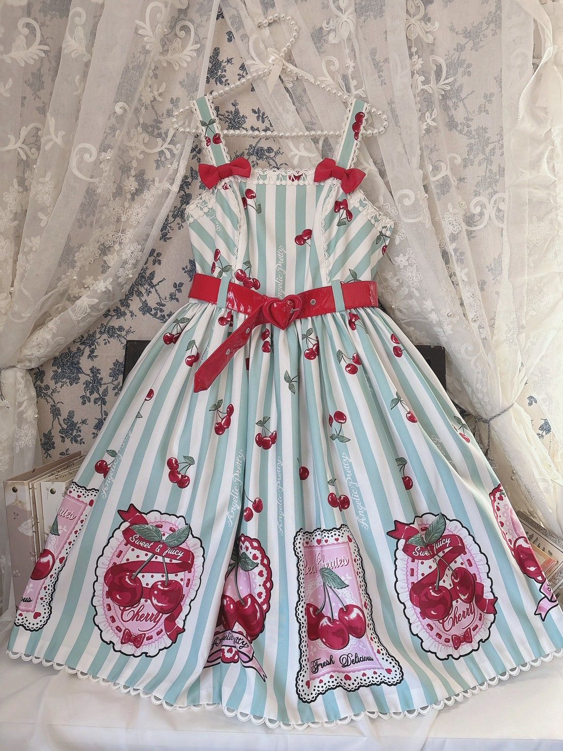 Angelic Pretty Cherry Stamp ジャンパースカート - メルカリ