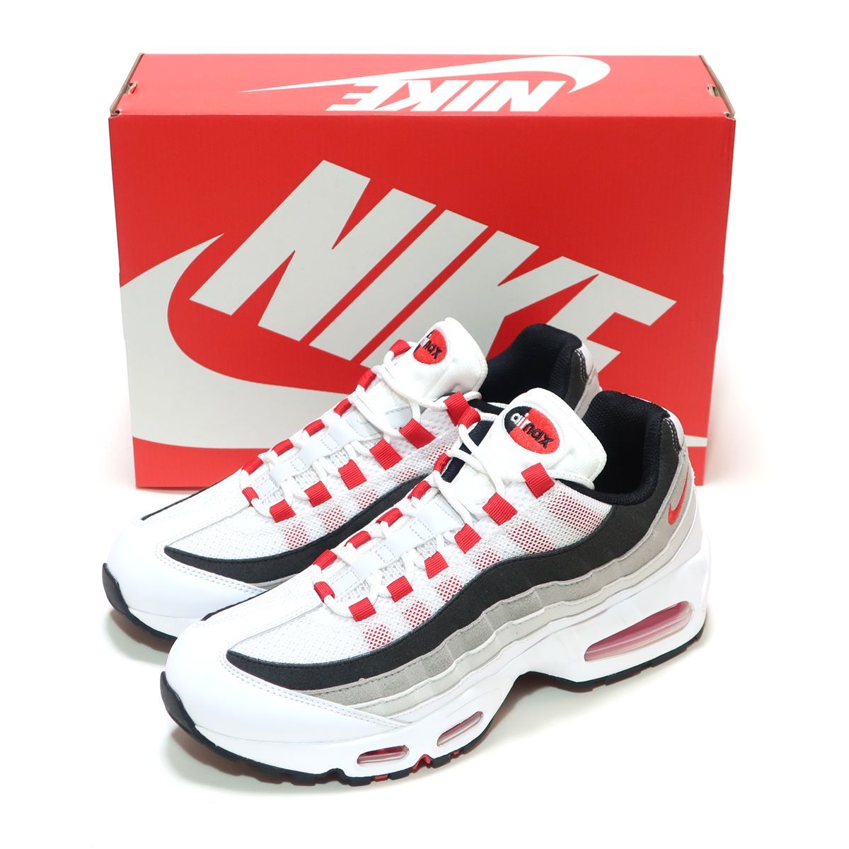 NIKE AIR MAX 95 BIG BUBBLE PREMIUM WHITE/COMET RED-NEUTRAL GREY IB7862-100 ( ナイキ エアマックス95 ビッグバブル コメット レッド 赤グラデ ) 26,500円
