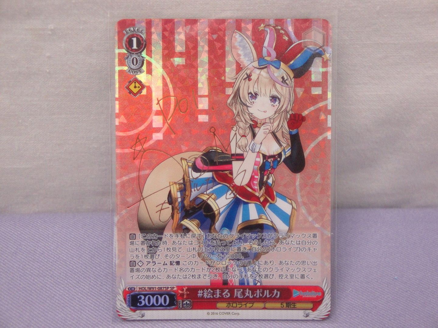 カメ】ヴァイスシュヴァルツ #絵まる 尾丸ポルカ 金箔押しサイン入り