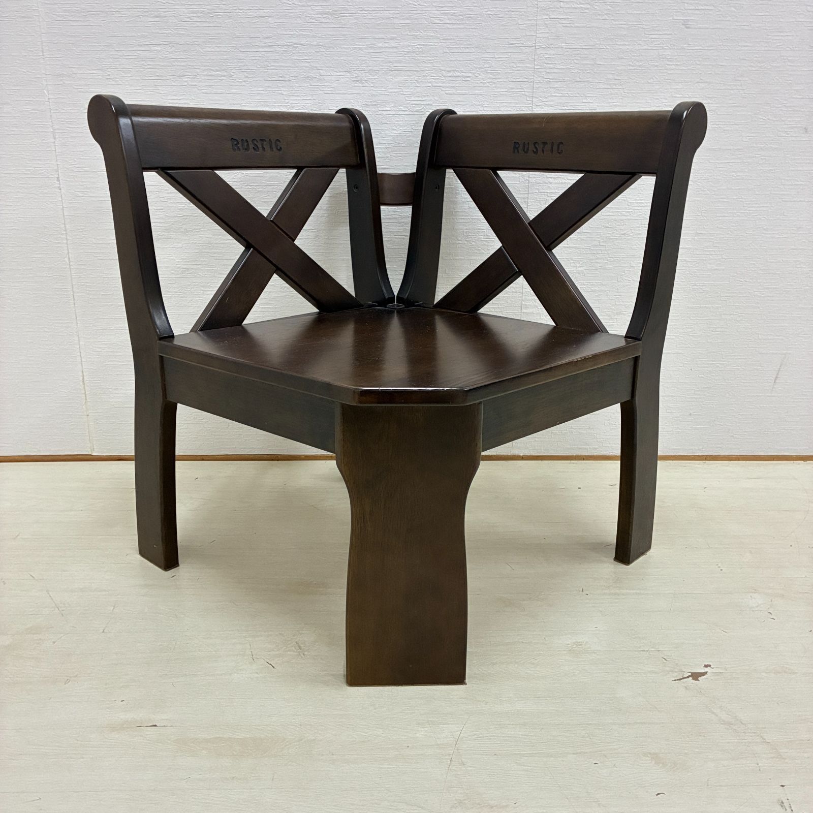 カリモク】RUSTIC ルスティック コーナー ベンチ ダイニングチェア