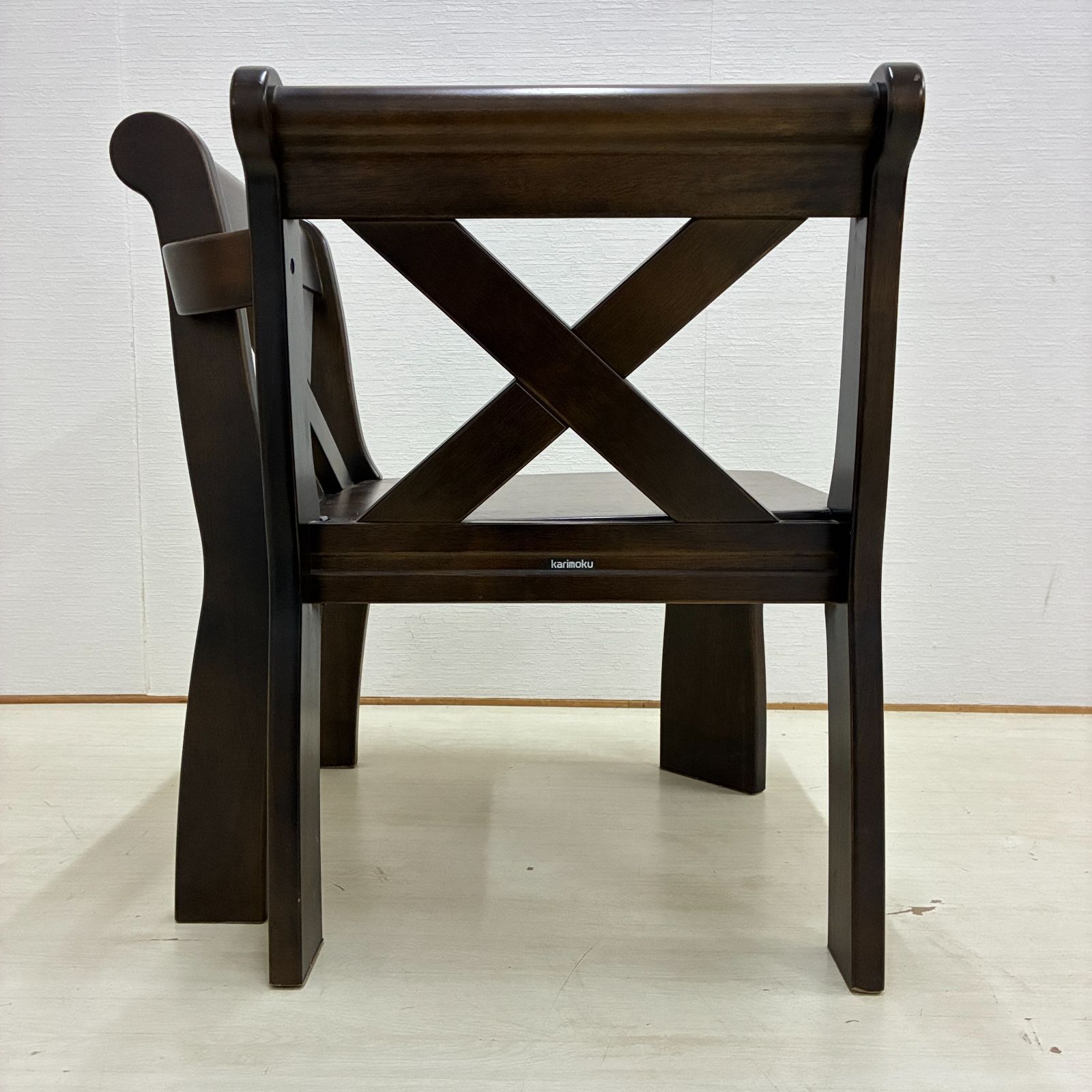 カリモク】RUSTIC ルスティック コーナー ベンチ ダイニングチェア