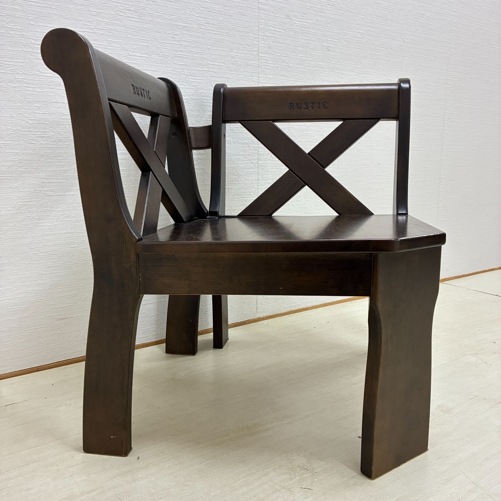 カリモク】RUSTIC ルスティック コーナー ベンチ ダイニングチェア