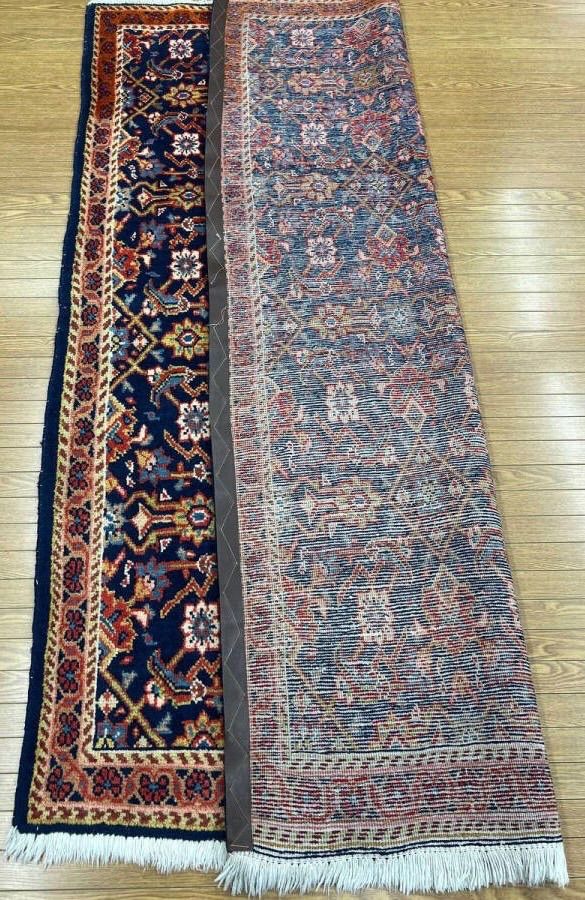 ペルシャ絨毯 ハメダン産 手織りウール ヴィンテージラグ 200×134cm