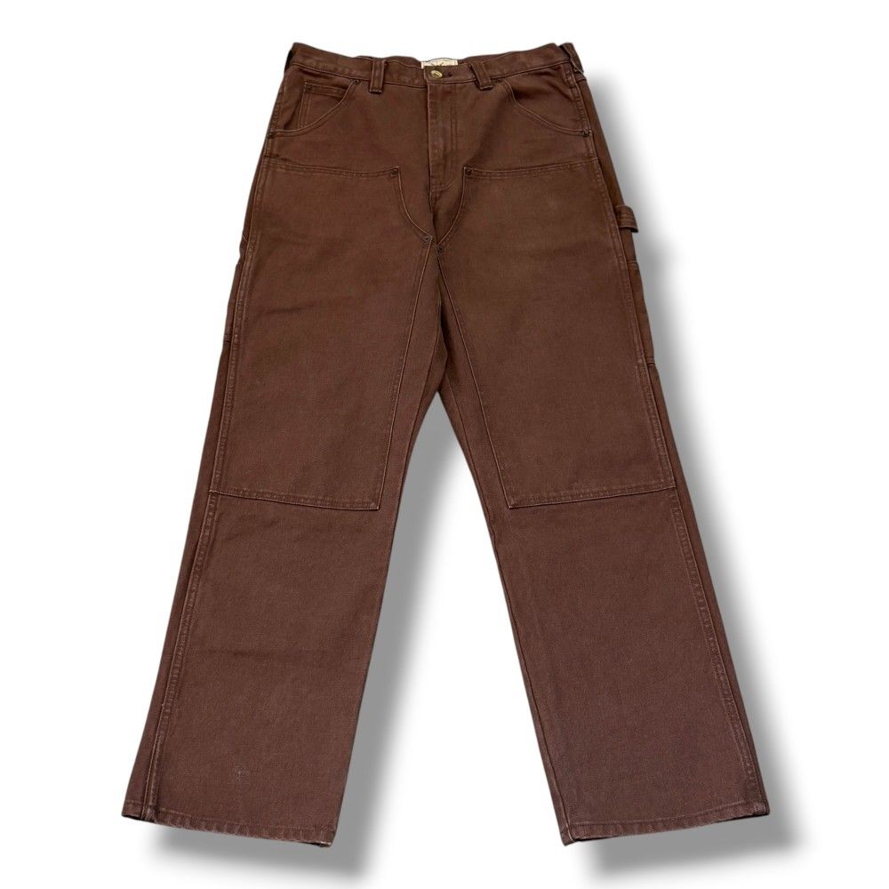 SCHOTT DUCK DOUBLE KNEE PANTS ダブルニー ワークパンツ 30サイズ ブラウン 9,120円