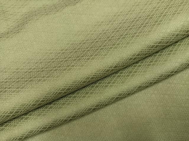 平和屋着物●上質な色無地　菱地紋　利休茶色　正絹　逸品　AABM0653ph