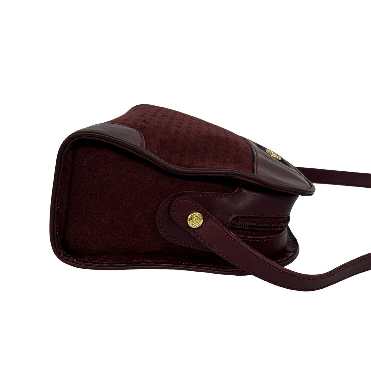 極 美品 GUCCI グッチ オールドグッチ シェリーライン マイクロGG ロゴ