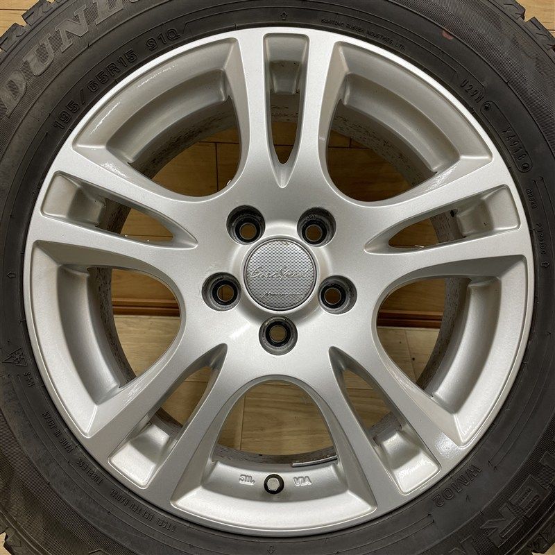 ダンロップ WM02 195/65R15 91Q ユーロスピード 6-15+43 5H100