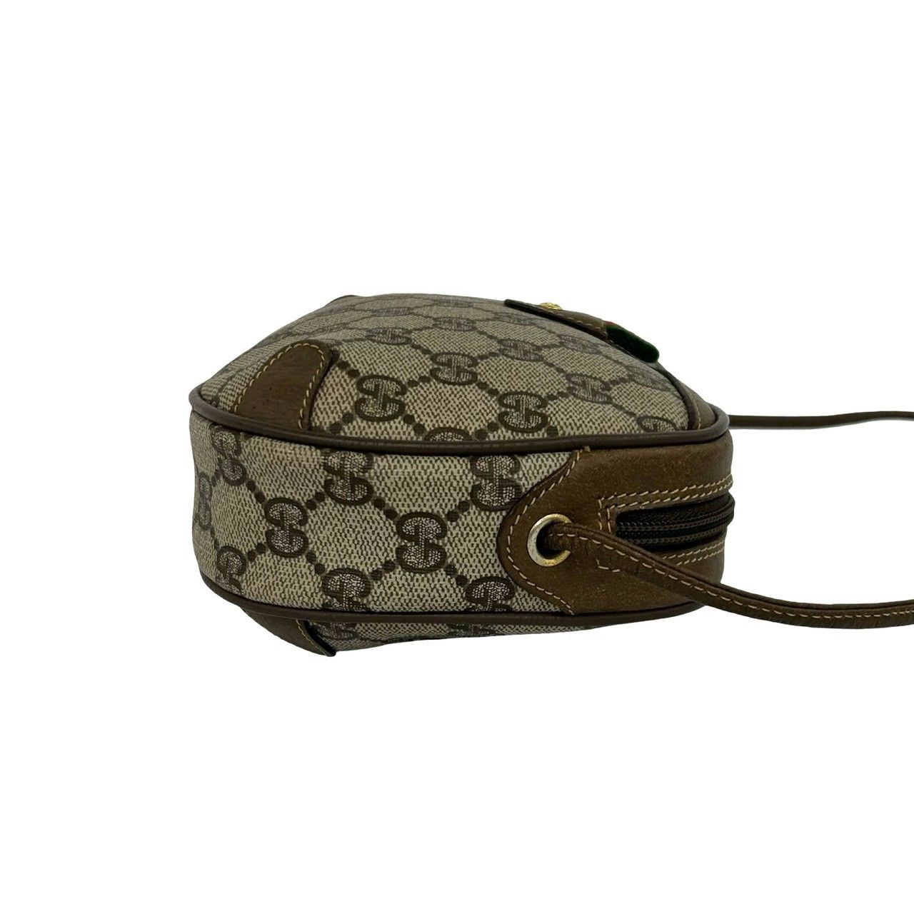 極 美品 GUCCI グッチ オールドグッチ シェリーライン GG ロゴ 柄 金具