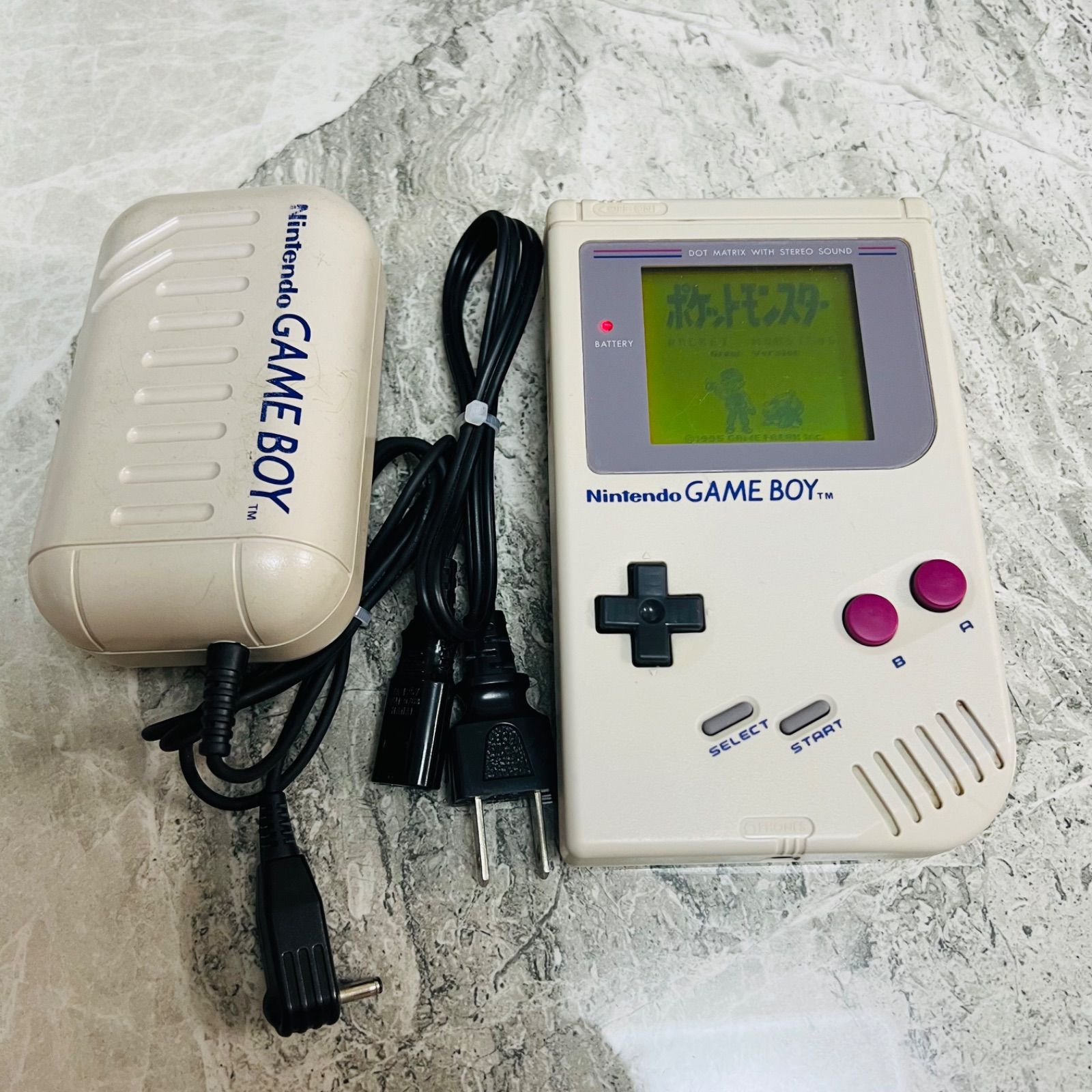 完動品】ゲームボーイ GAME BOY ＋ 充電式アダプタ - メルカリ