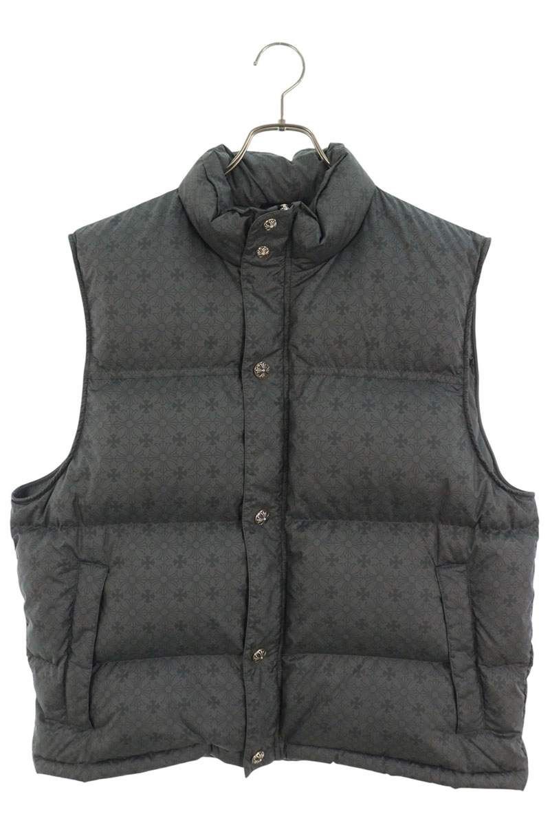 クロムハーツ STIFF VEST/スティッフ CHプラス総柄クロスボールボタンナイロンダウンベスト メンズ M 432,882円