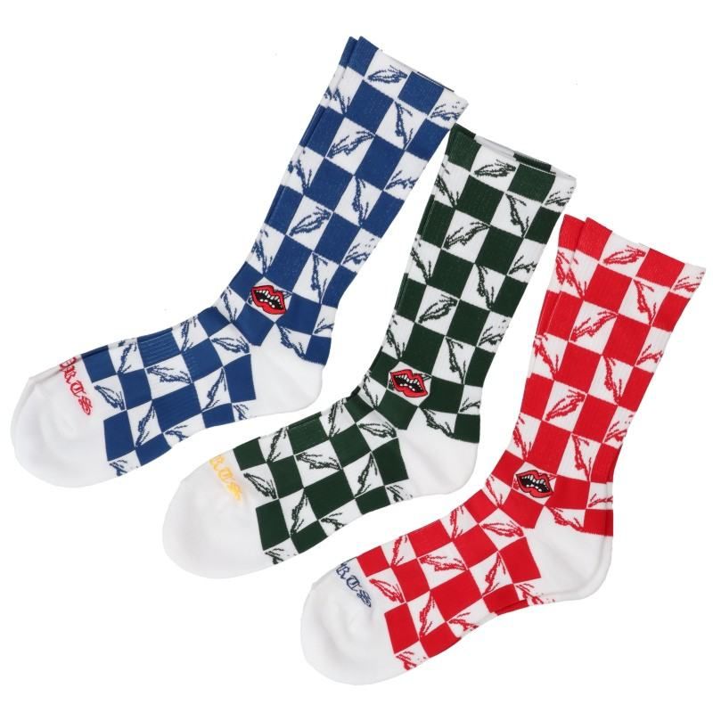 クロムハーツ SOCKS PPO CHOMPER 99 EYES 3PK 99アイズチョンパー刺繍3