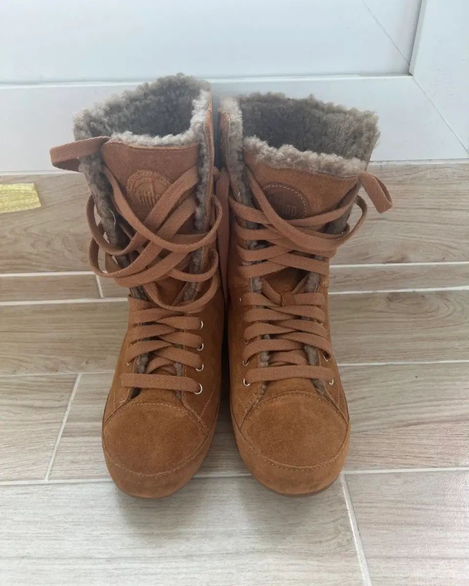 FITFLOP フィットフロップ スウェード ファー ブーツ ブラウン 240 18,491円